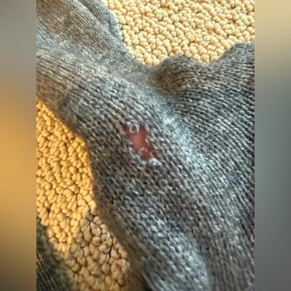 Juicy Couture Wool Cashmere Blend Grey Cardigan Size Small Button Cozy Comfy - Picture 7 of 7